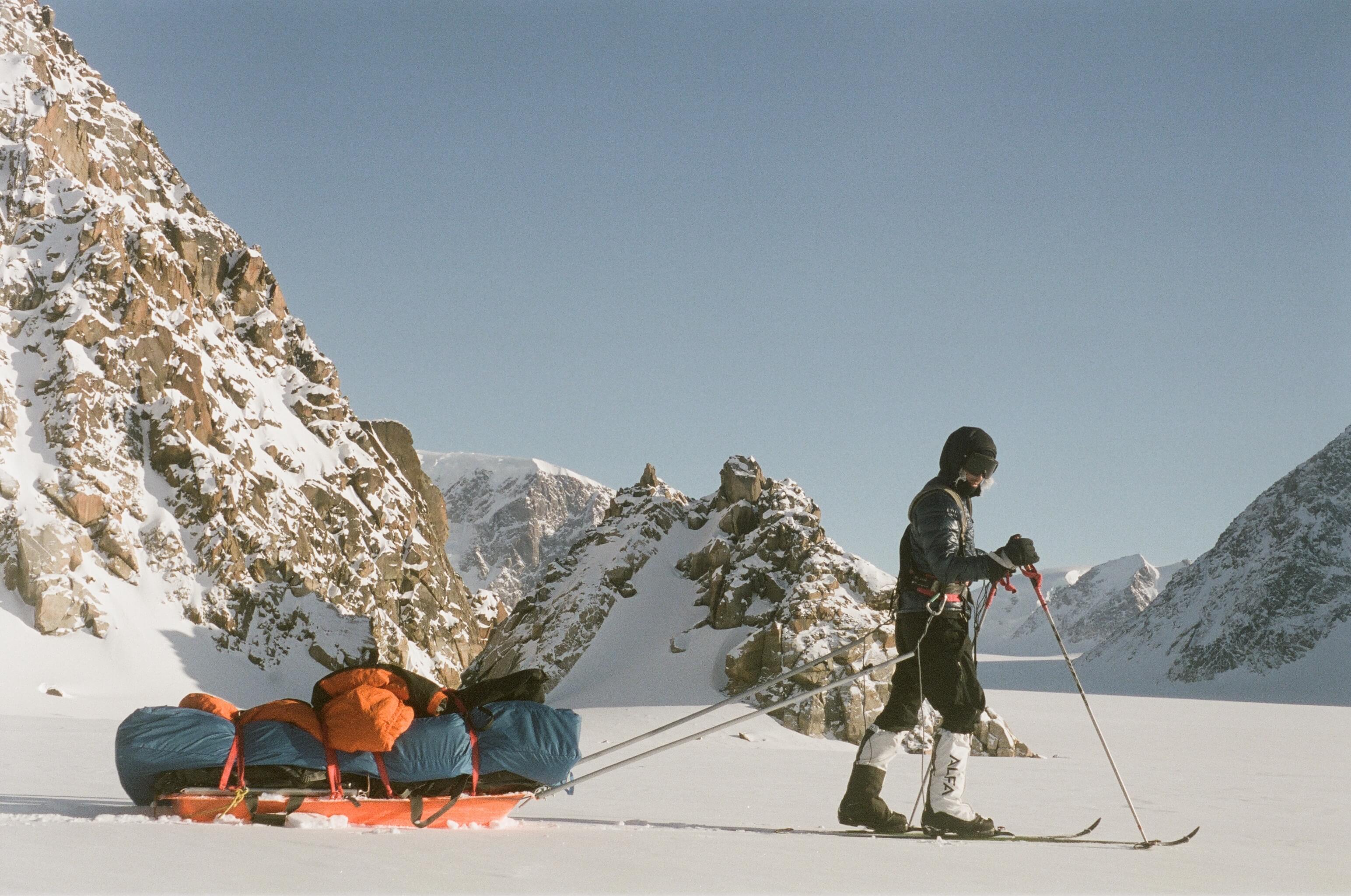 Fin de journée sur l'immense glacier Turner