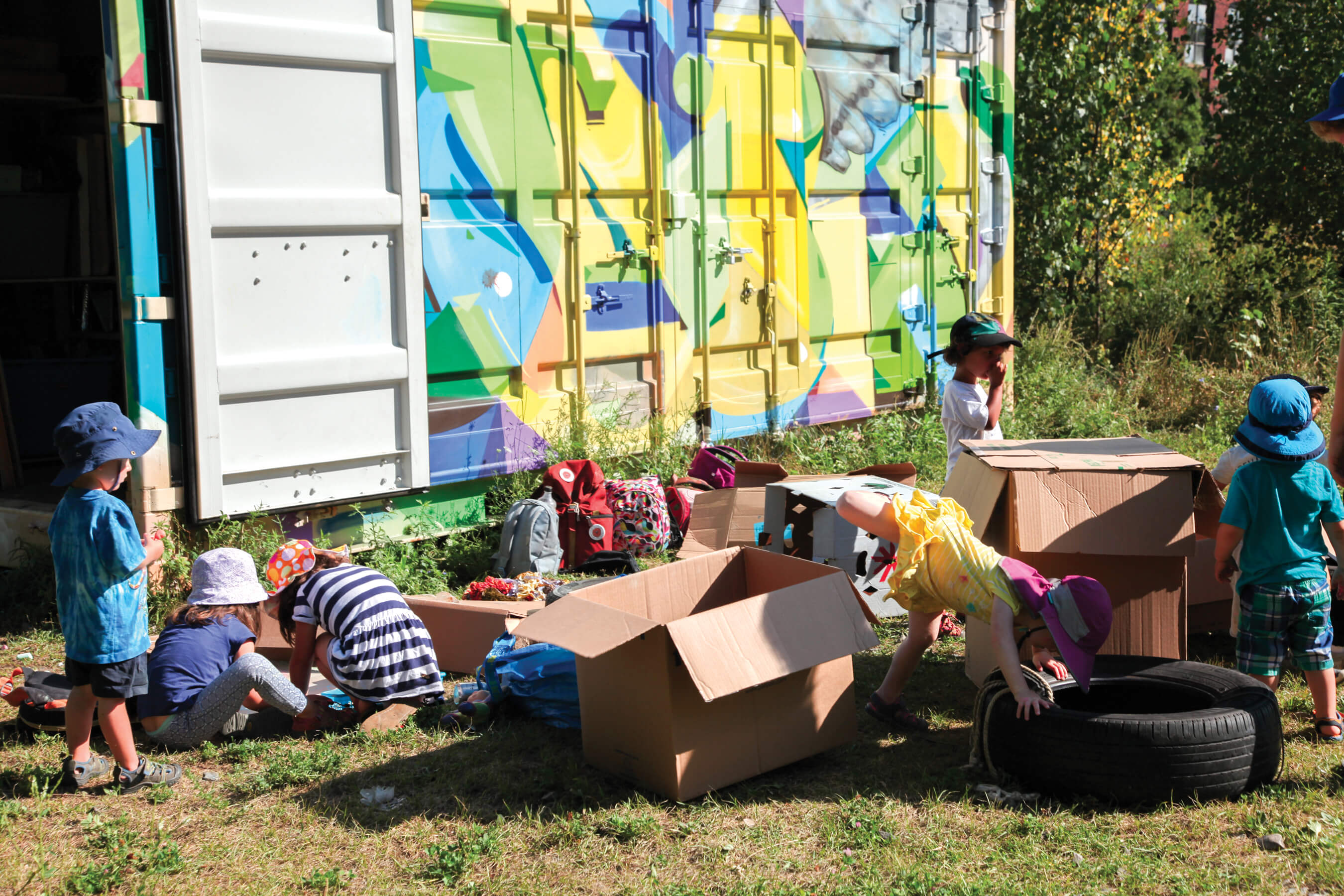 L’école d’aventure de Le lion et la souris, au Champ des possibles, Montréal. Photo: Alana Riley